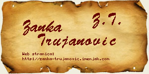 Žanka Trujanović vizit kartica
